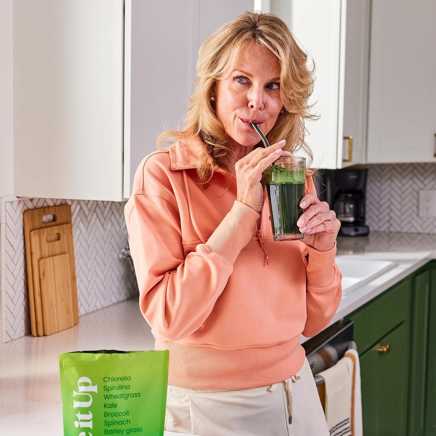 Live It Up Super Greens Powder All-Natural Plant-Based Superfood 60 Servings